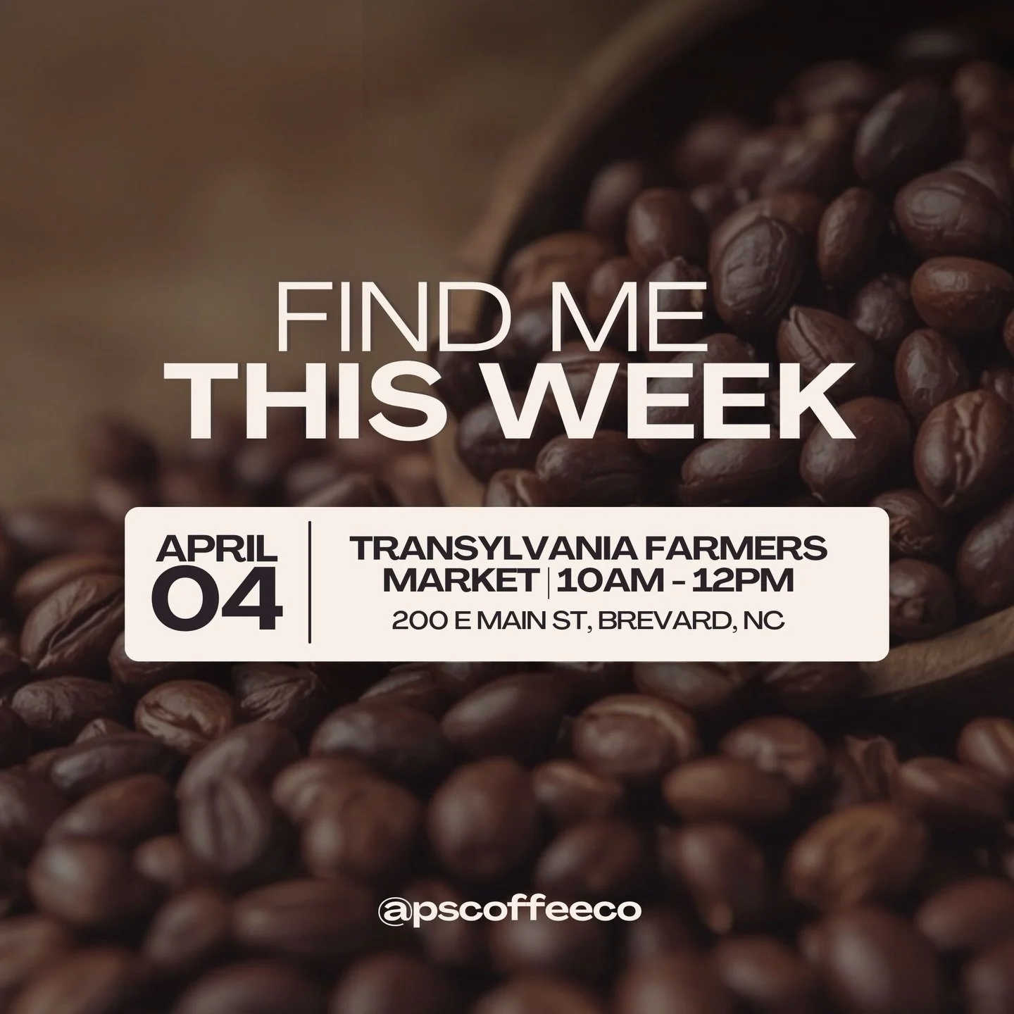 After the craziness of last week I am thankful to have a bit of a break this week. 
 
Come out this Saturday to the @transylvaniafarmersmarket  and grab a delicious drink and even try out some of the new flavors from my April specialty flavor menu. A