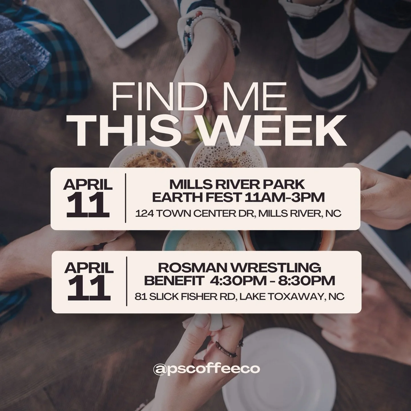 Happy Monday friends! Hope you had a wonderful Easter!! 
 
Gearing up for a busy next few weeks. This Saturday you can come by and see me at Mills River earth fest earlier in the day, then I&rsquo;ll be at the Rosman Wresting Benefit in Lake Toxaway 