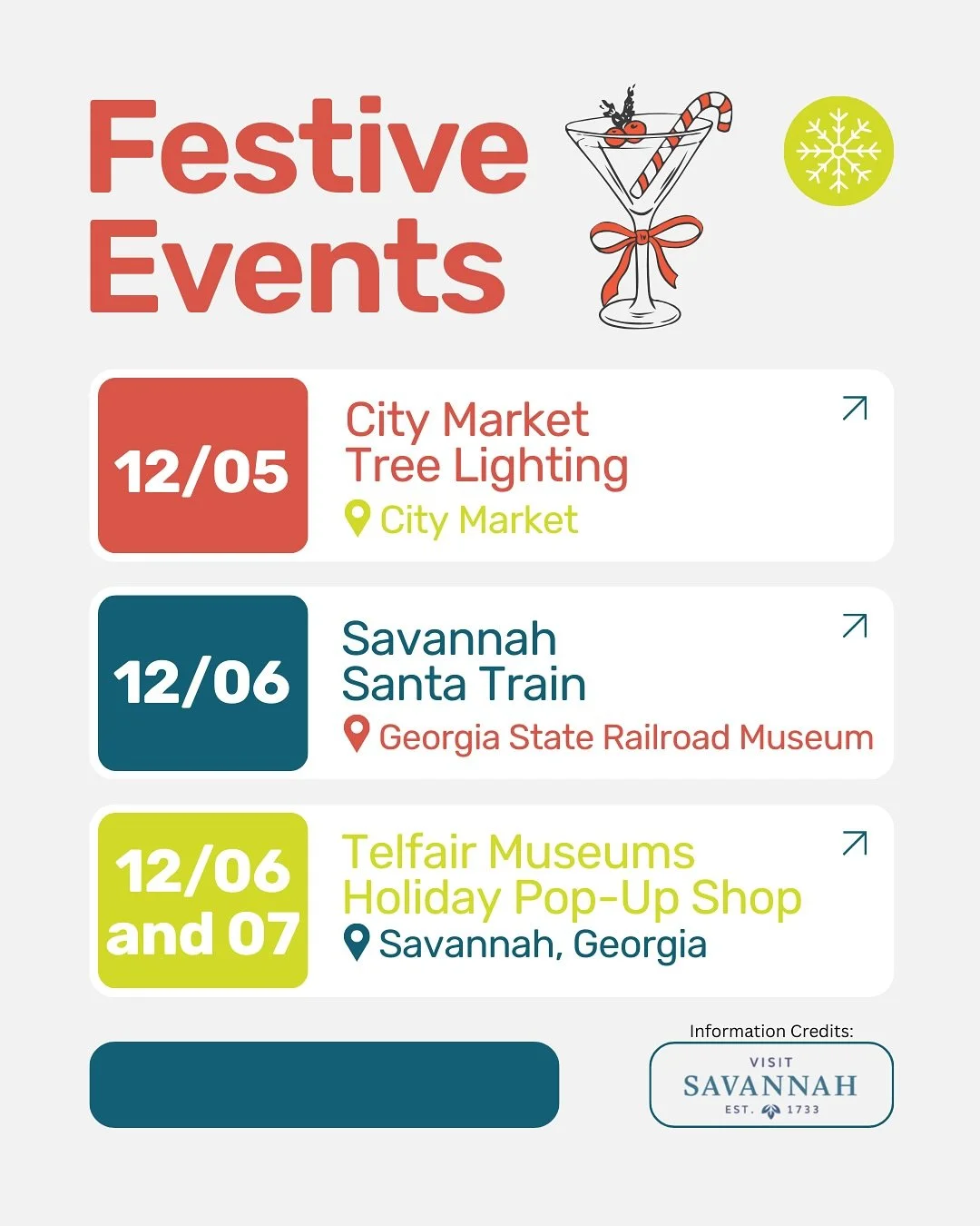 From festive markets to holiday light displays,
Tybee and Savannah are buzzing this
December 🎄 Plan your getaway around
seasonal events and make memories that
sparkle.
📍Book your stay at the link in bio and swipe
to see our list of local events.
