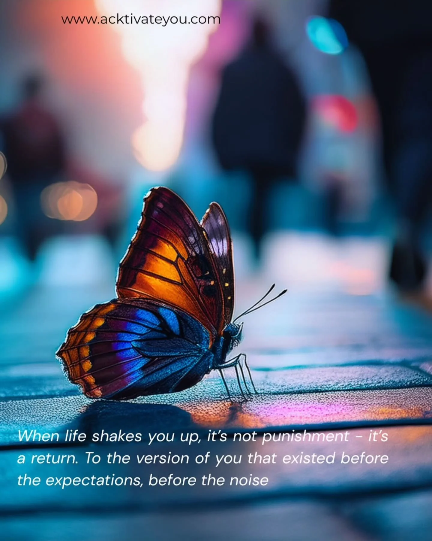 Sometimes life shakes you
not to break you&hellip;
but to bring you back to yourself. 🦋✨

Back to the version of you
that existed before the pressure,
before the noise,
before you started living only to meet other people&rsquo;s expectations. 💭

Gr