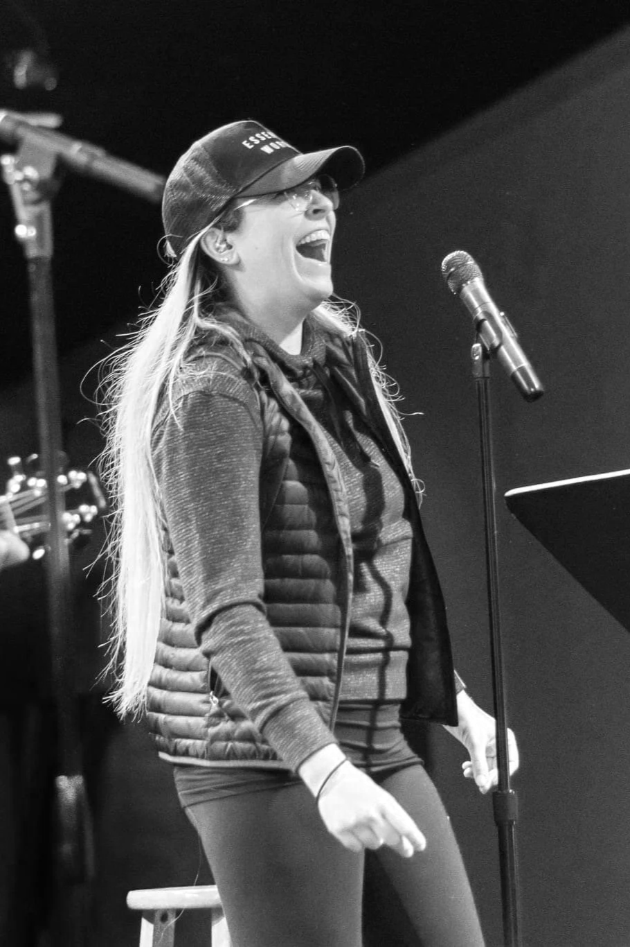 Christian worship leader singing with joy—faith and worship in everyday life