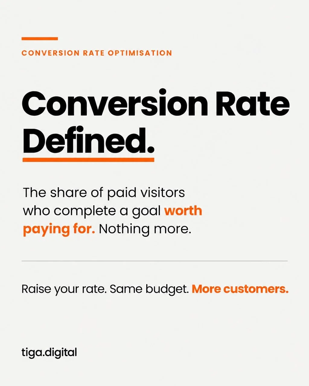 Everyone tracks conversion rate. Far fewer teams treat it as the operational lever that sets their growth ceiling.

Here's the definition worth keeping: conversion rate is the share of paid visitors who complete a goal worth paying for. Nothing more.