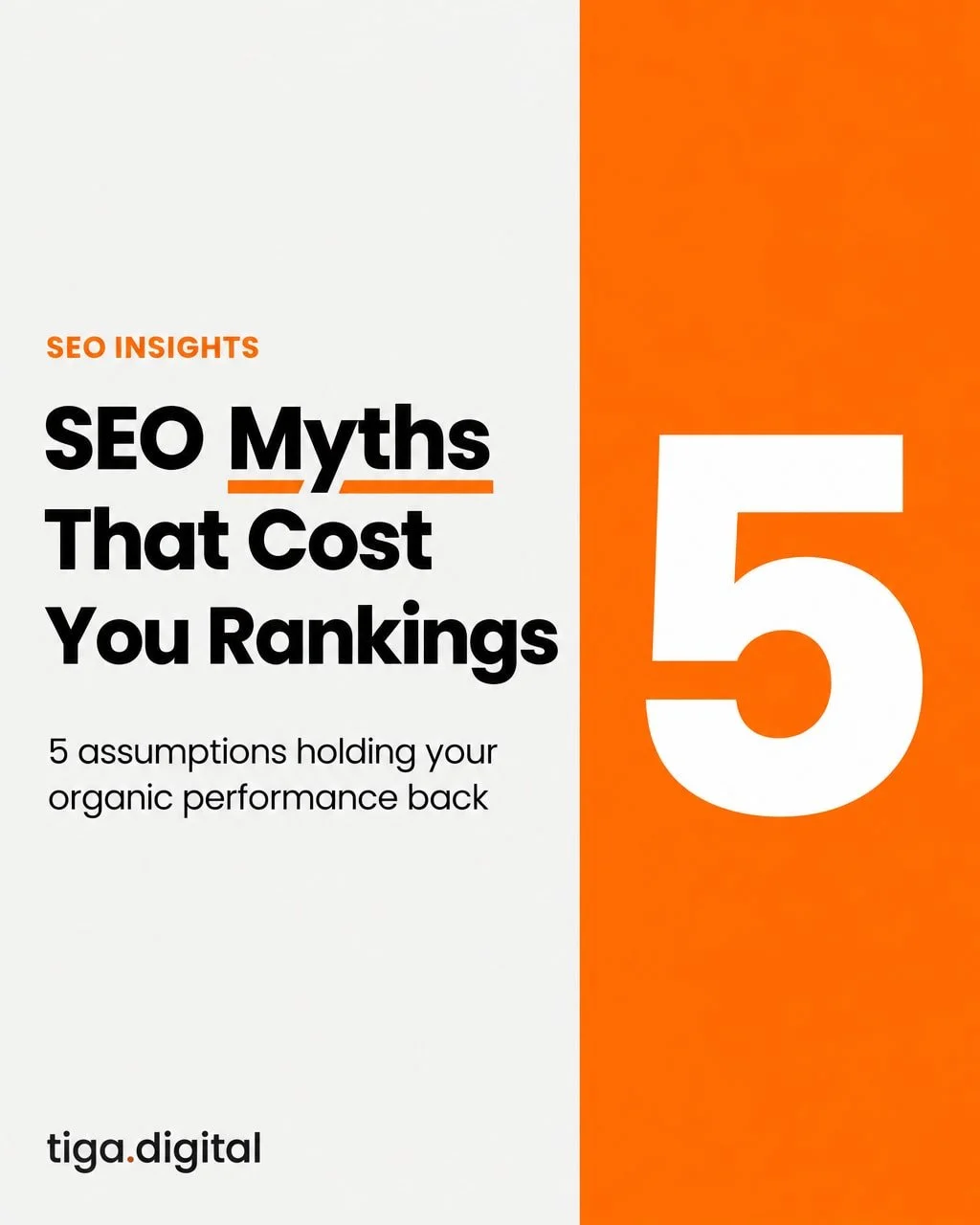 Most businesses think they understand SEO. They optimise a page, add a few keywords, and wait for the traffic to arrive.

But the assumptions behind those decisions are often the very thing holding their rankings back.

Here are five SEO myths that q