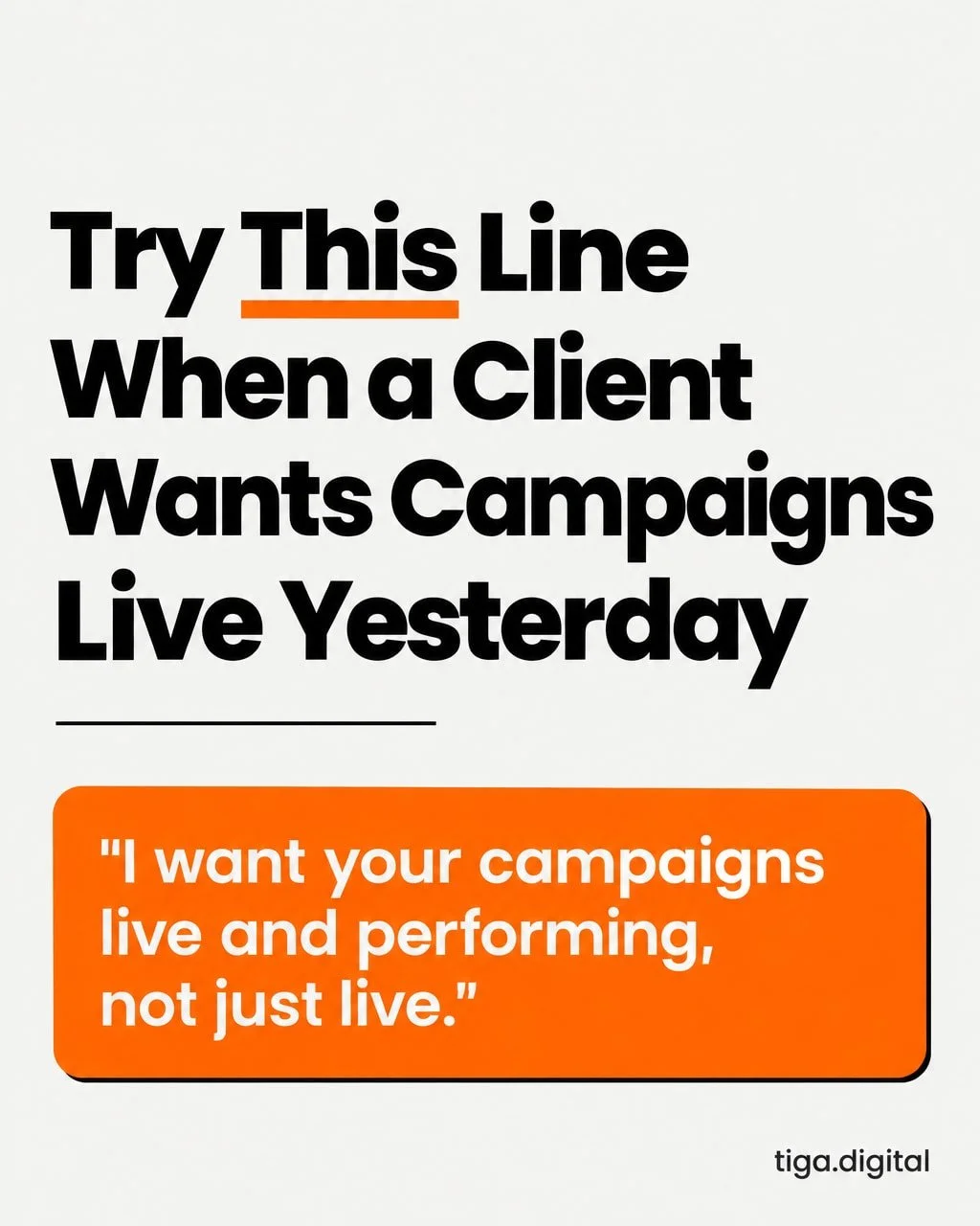 The onboarding call just got uncomfortable. The client wants campaigns live yesterday, and the timeline conversation has gone sideways. 😬

It's one of the most common pressure points in PPC. Most practitioners either cave or get defensive. Neither w