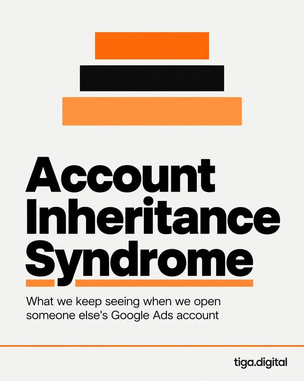 Every inherited Google Ads account tells a story. And across the accounts we've opened, the same story keeps repeating.

A different manager, a different strategy, a different set of campaigns layered on top of whatever came before. We've started cal