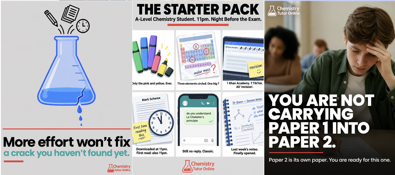 Social media post examples produced for the education campaign
