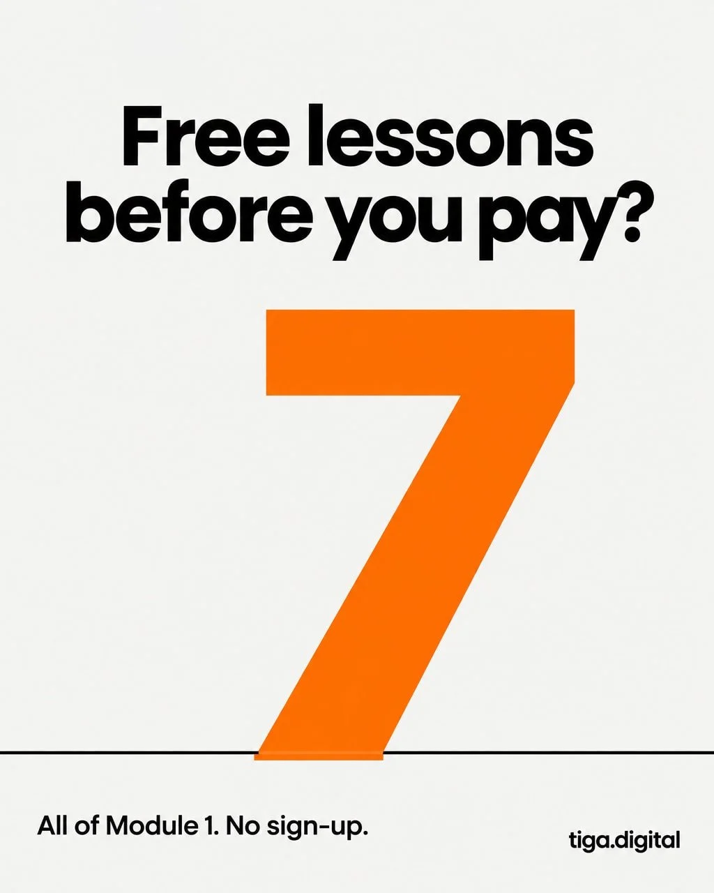 Seven lessons. That's how much of our Advanced Google Ads course is free, no sign-up: all of Module 1.

It assumes you know setup, bidding, keywords and tracking. The subject is better decisions as accounts grow and automate.

Module 1 shows whether 