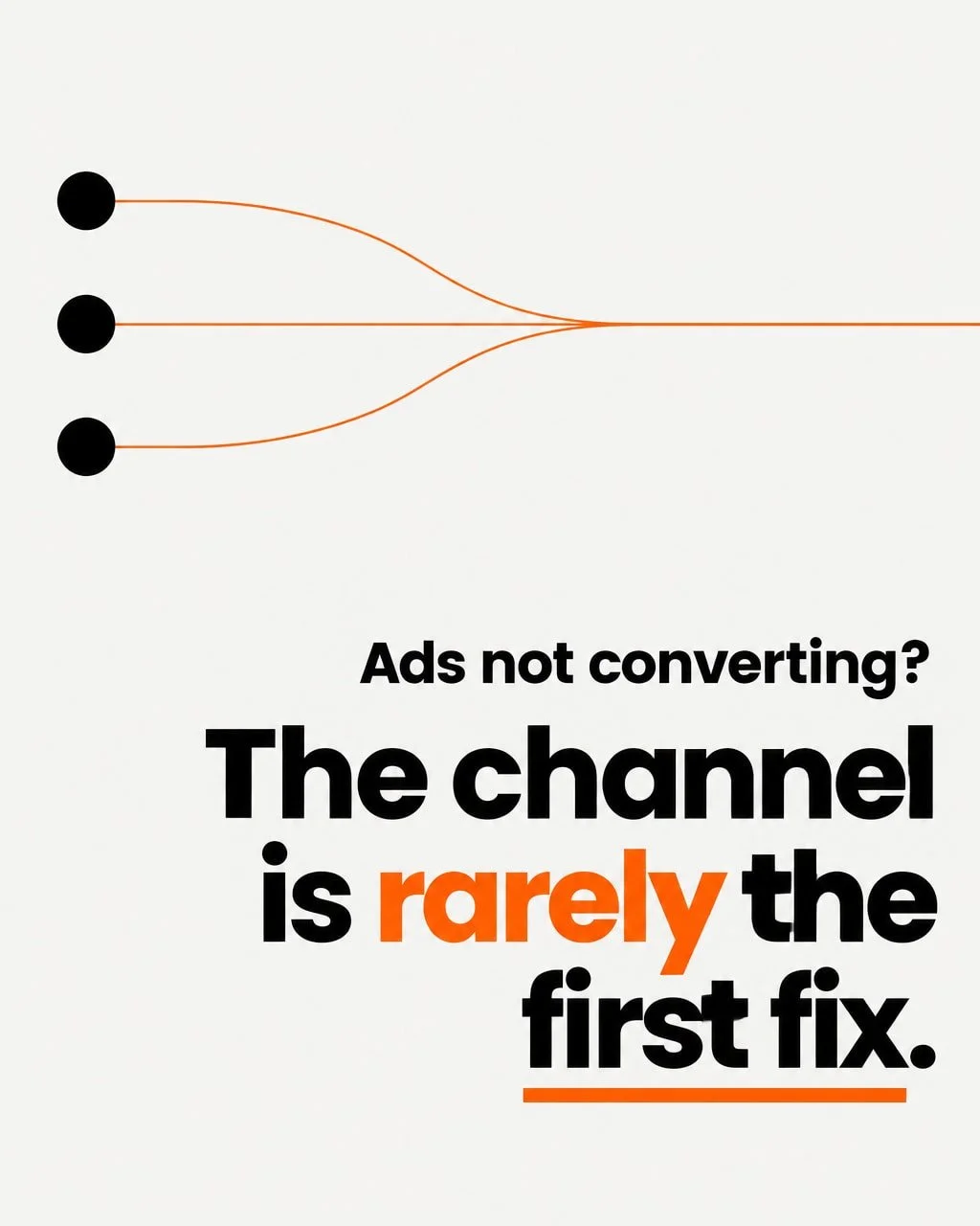 When paid ads disappoint, the usual fix is to switch platform, raise the budget or rebuild the campaign.

It's a fair instinct. The ad account is where the spend is visible.

In our experience, the leak is more often on the page the click lands on.

