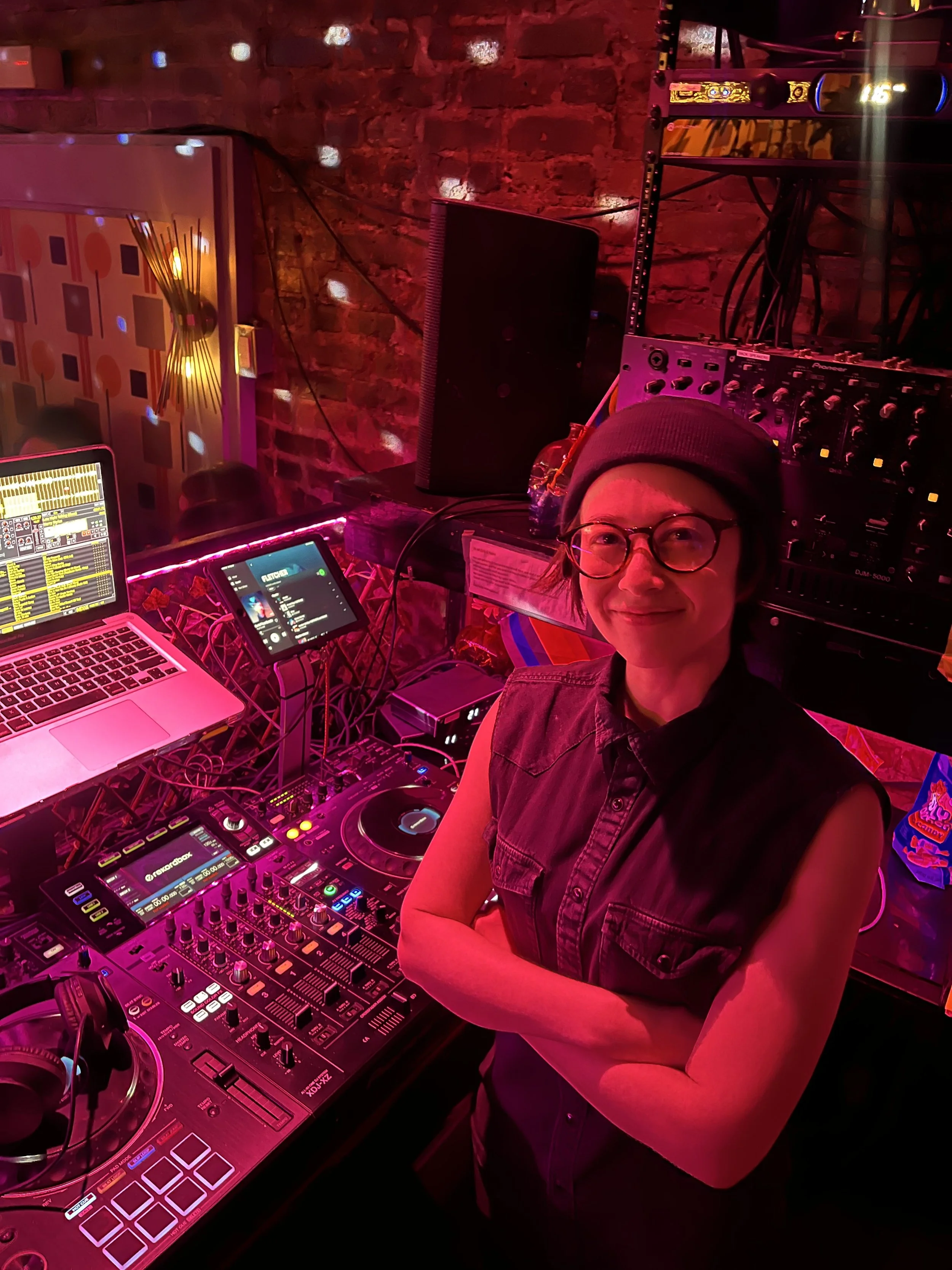 DJ Mariko performing at a nightclub in New York City