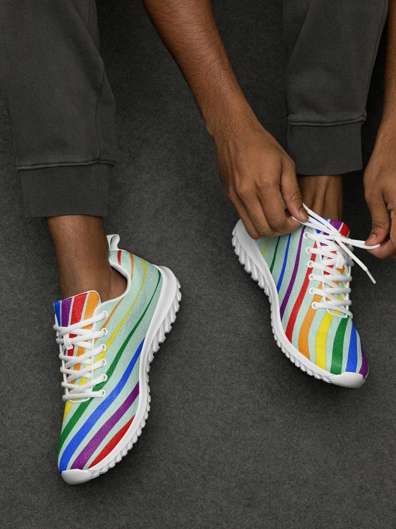 GlowKiks pride-inspired streetwear shoe