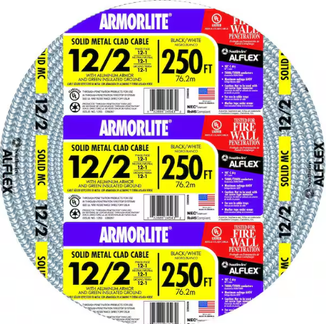 12/2 MC ARMORED CABLE