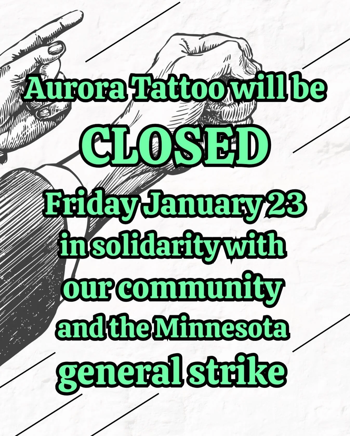 We&rsquo;re standing in solidarity with our community, neighbors, friends, and family tomorrow and forever. Look out for each other, stay safe, and fuck ICE.