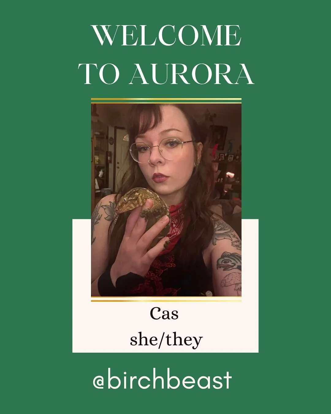 We&rsquo;re so stoked to welcome our friend Cas @birchbeast to the crew💚 Cas has been a tattooer for seven years, and specializes in contemporary illustrative tattoos. She&rsquo;s good at critters, among other things. If you&rsquo;d like to book wit