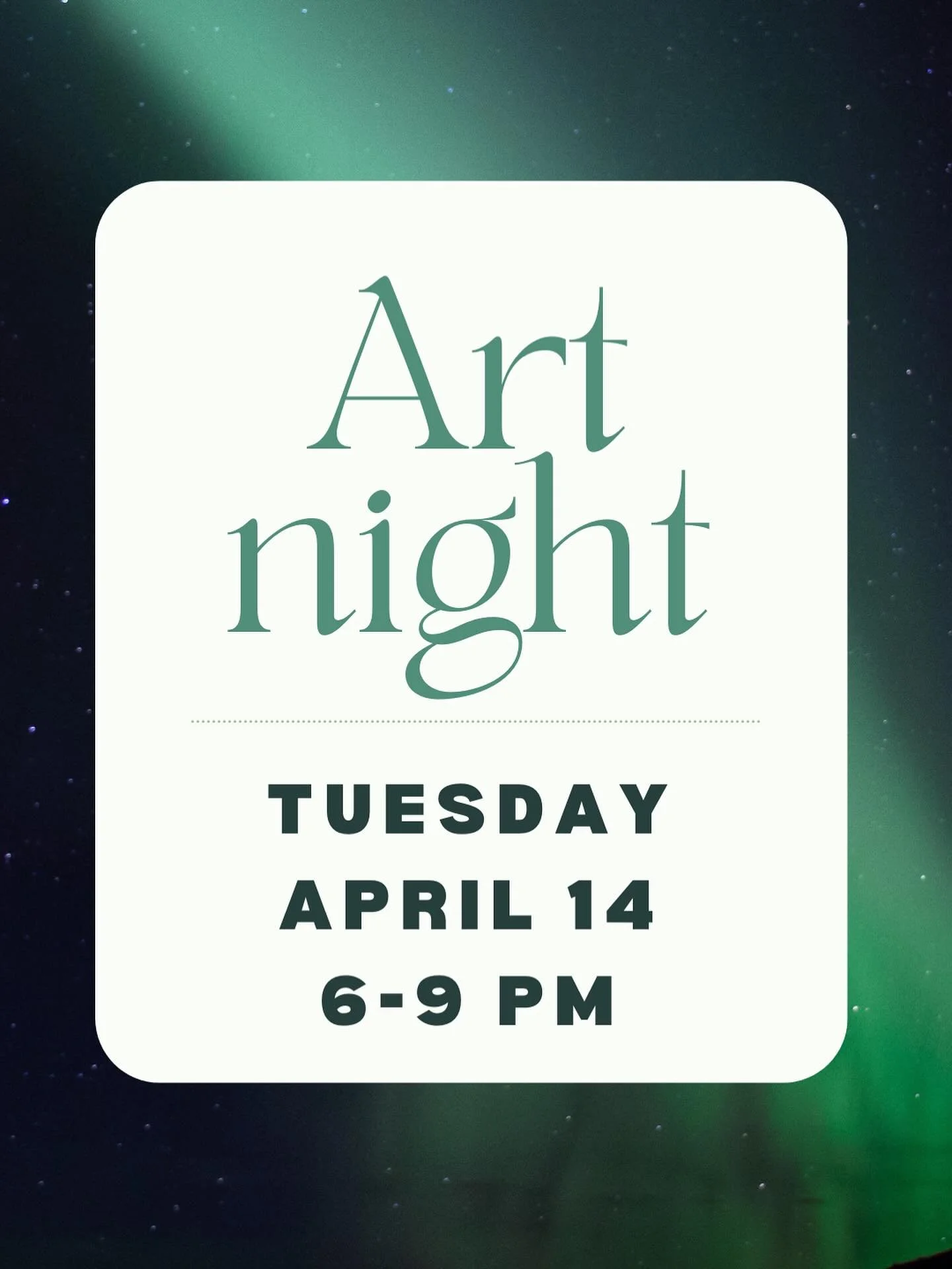 Join us on Tuesday for our monthly art night✨ all adults welcome, all mediums welcome. See you then!