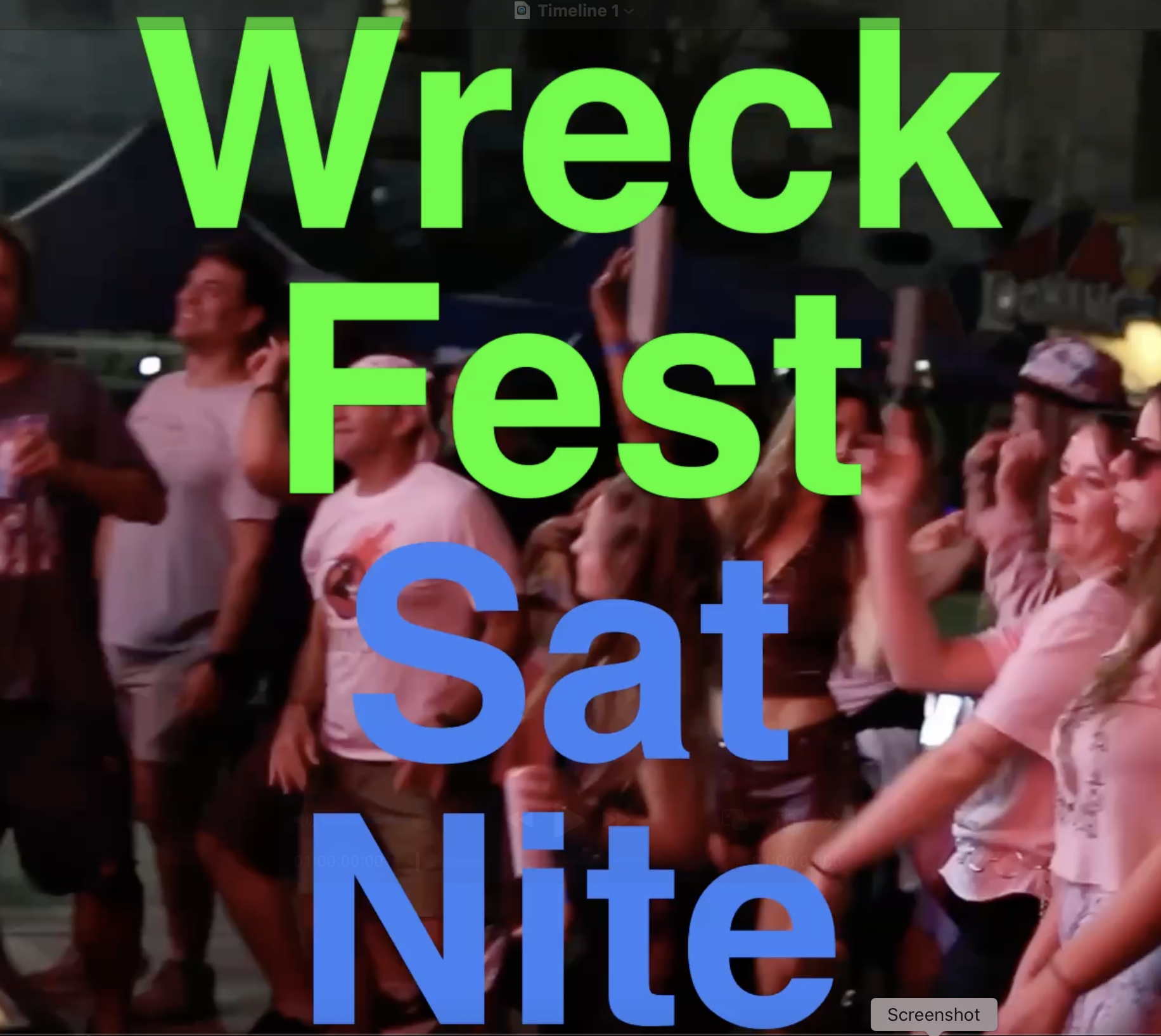 Wreckfest Saturday Nite.
