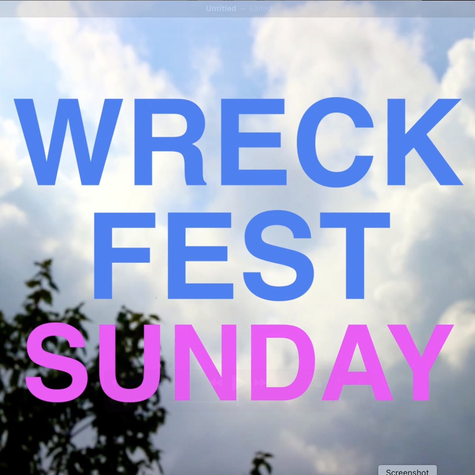 Wreckfest Sunday.