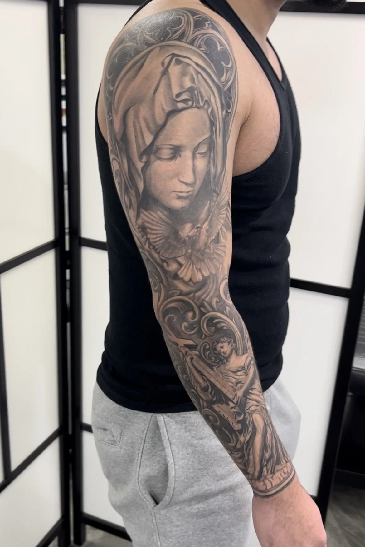 Virgin Mary Sleeve