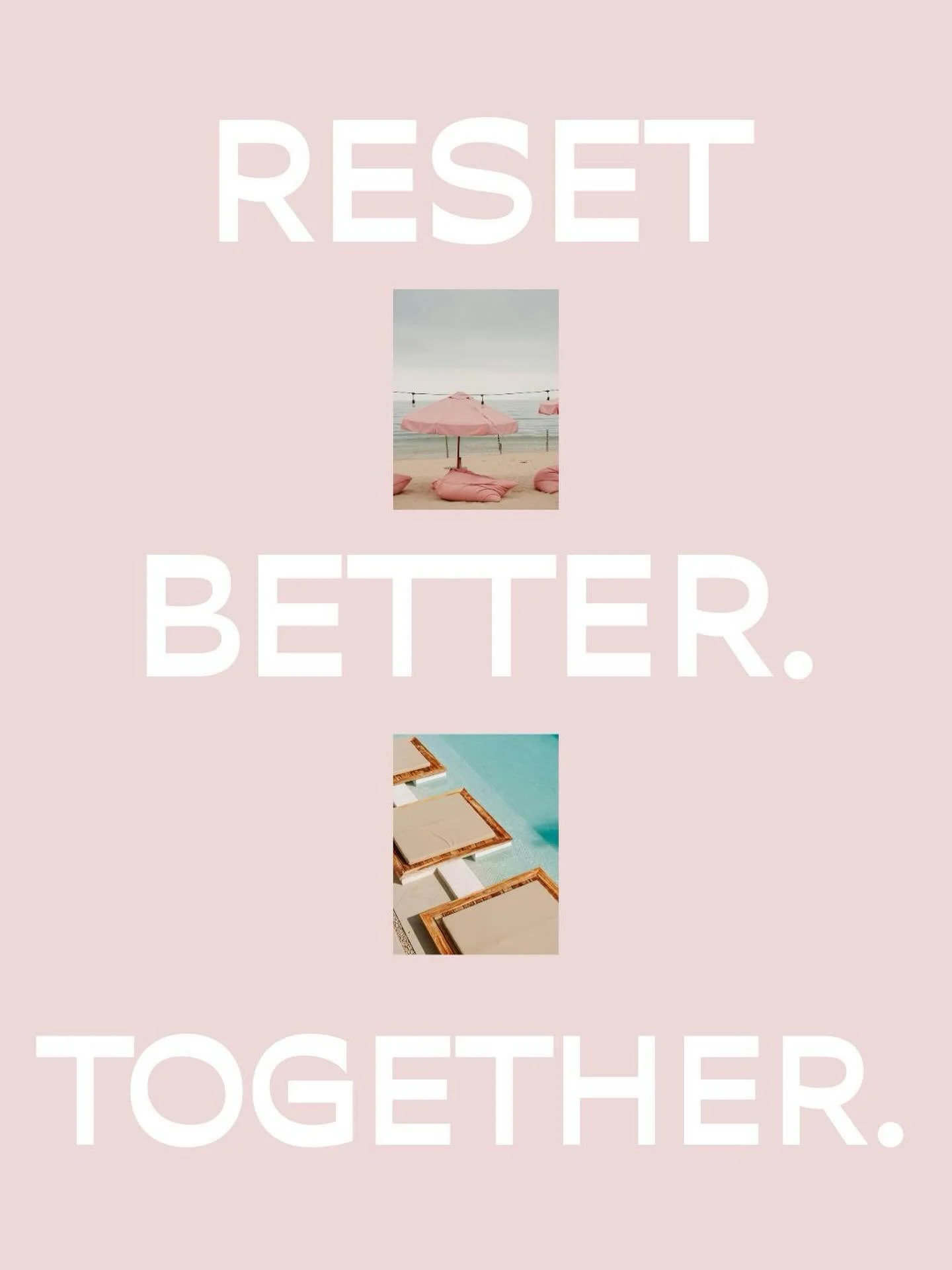 Recharge your battery at the Reset Retreat this summer 🔋 💕  The beach is calling!
Link in bio to get your tickets!