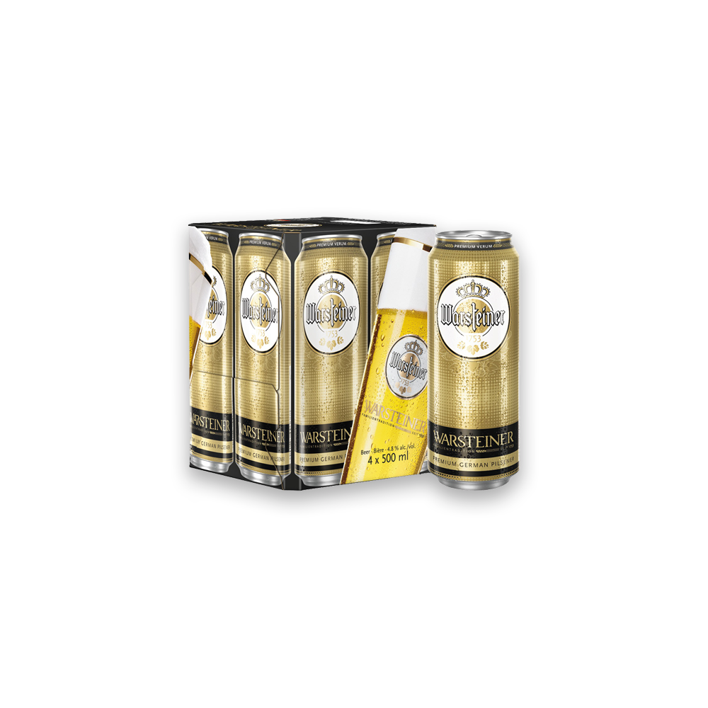 WARSTEINER PREMIUM 4 CANS