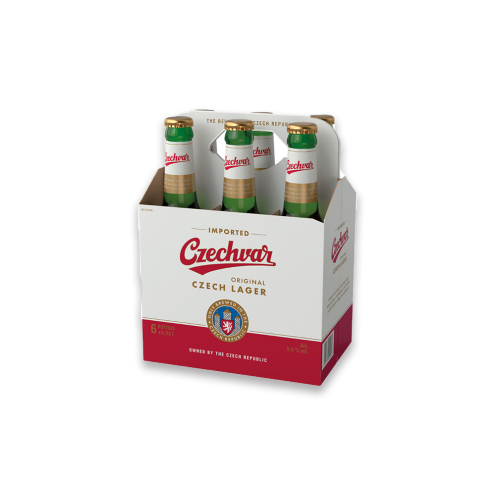 CZECHVAR LAGER 6 BOTTLES