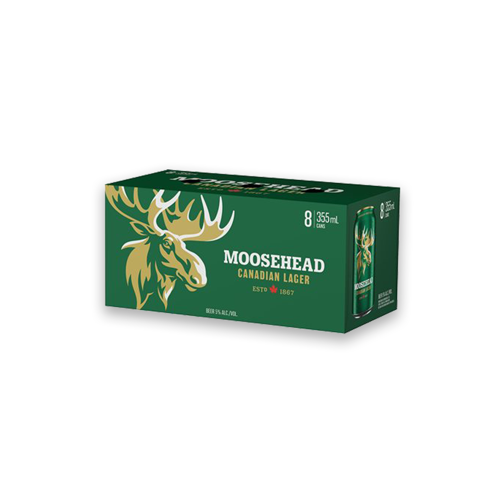 MOOSEHEAD LAGER 8 CANS