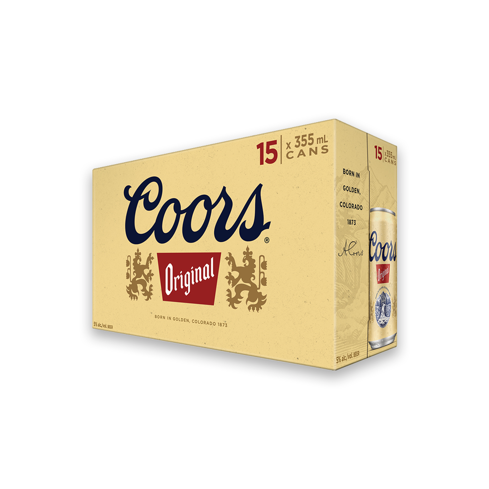 COORS ORIGINAL 15 CANS