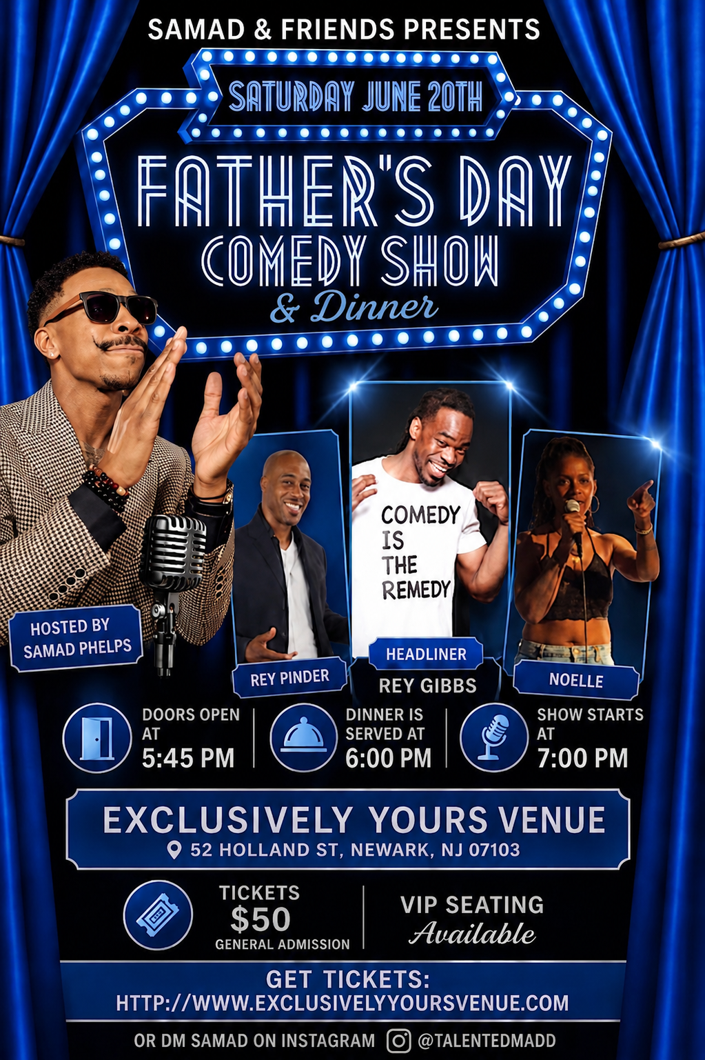 Father’s Day Comedy Show & Dinner Ticket