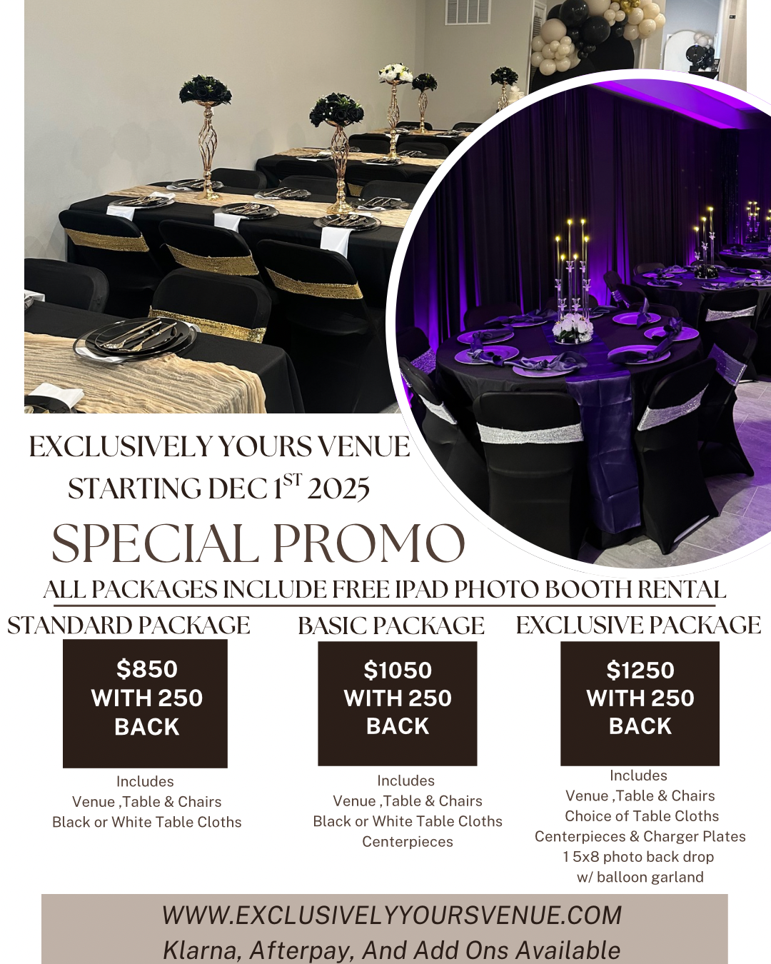 Exclusively Deluxe package