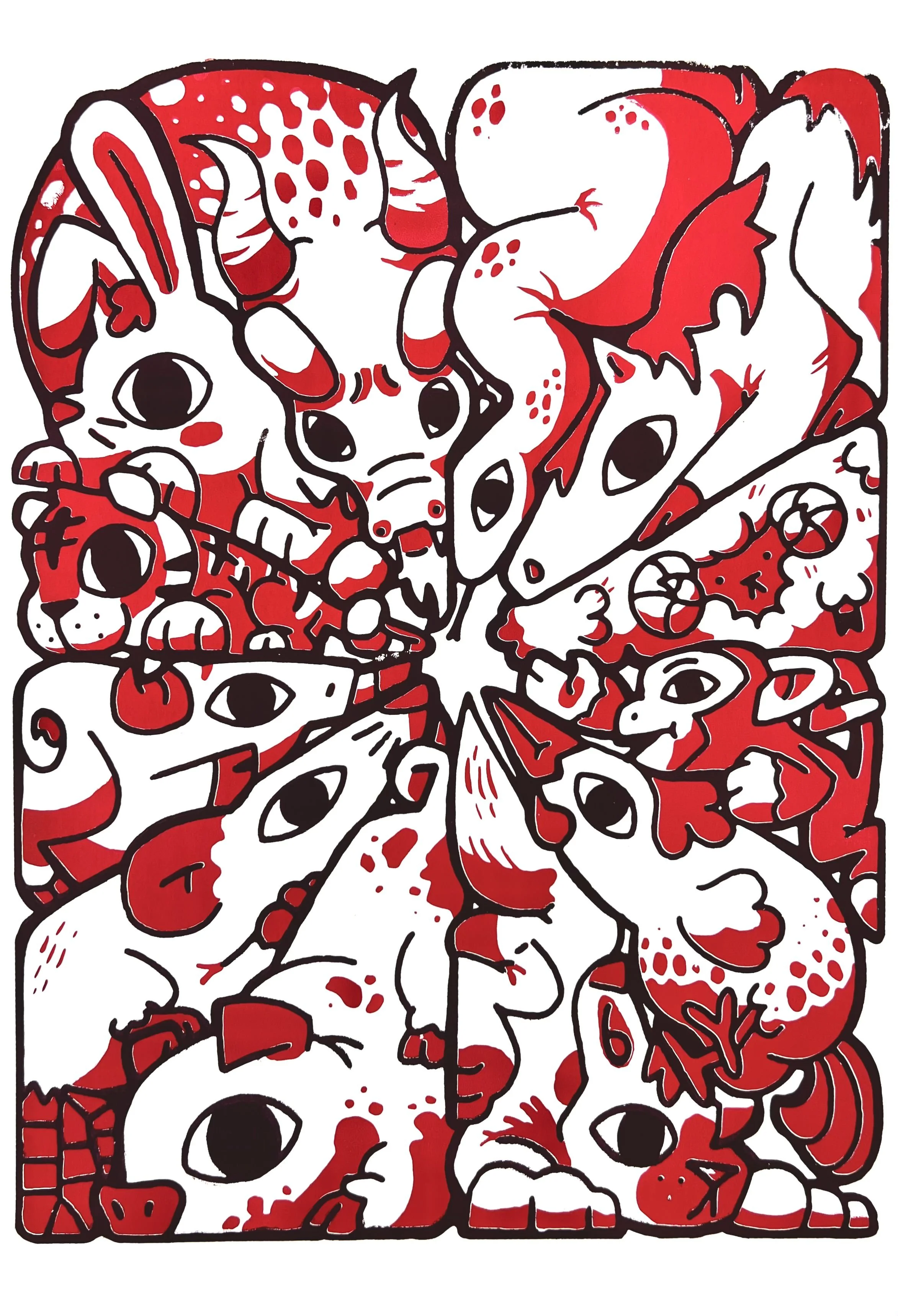 Zodiac, silkscreen print, 2025