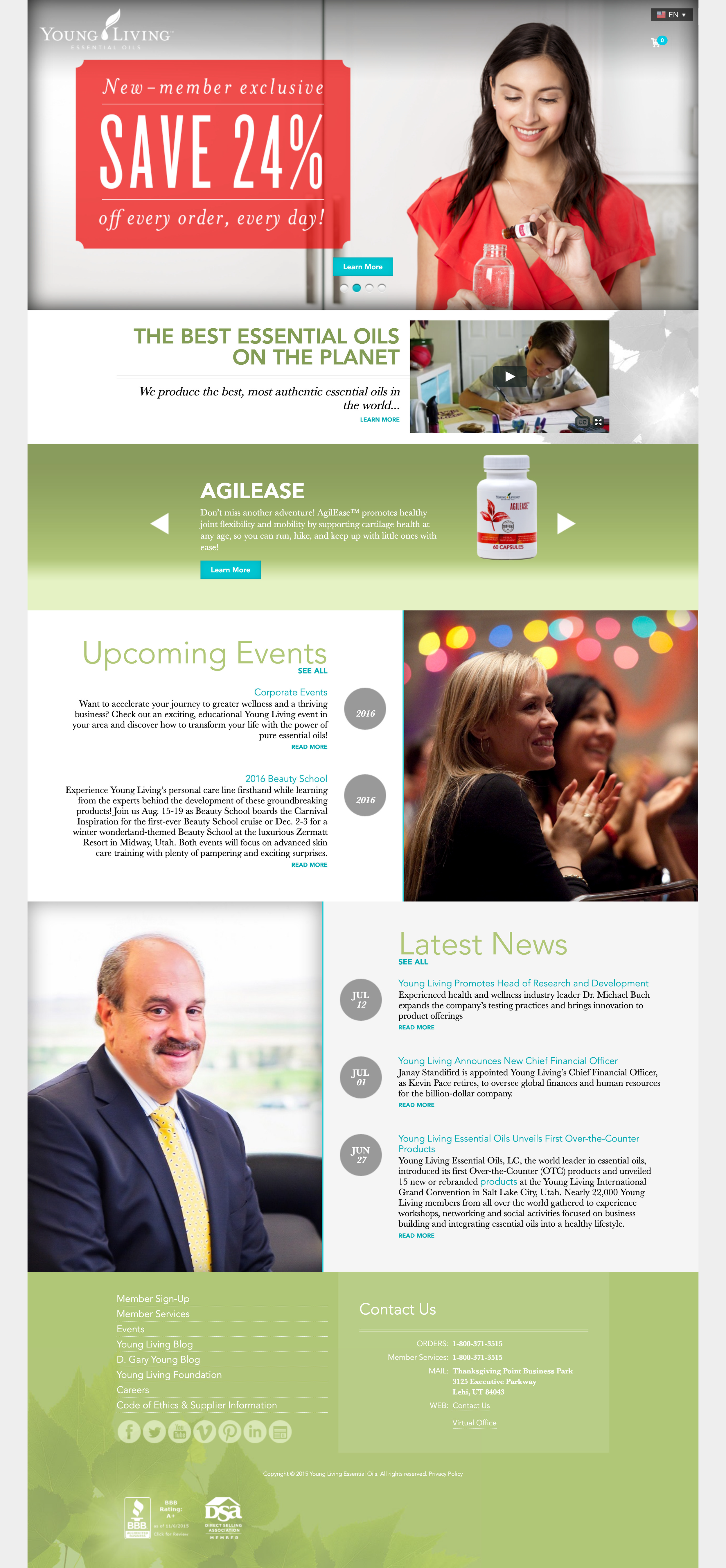 This was an iteration on the previous design of the website, bringing new colors and layouts that were mobile friendly compared to previous versions of the website. Rolled out in 2015.