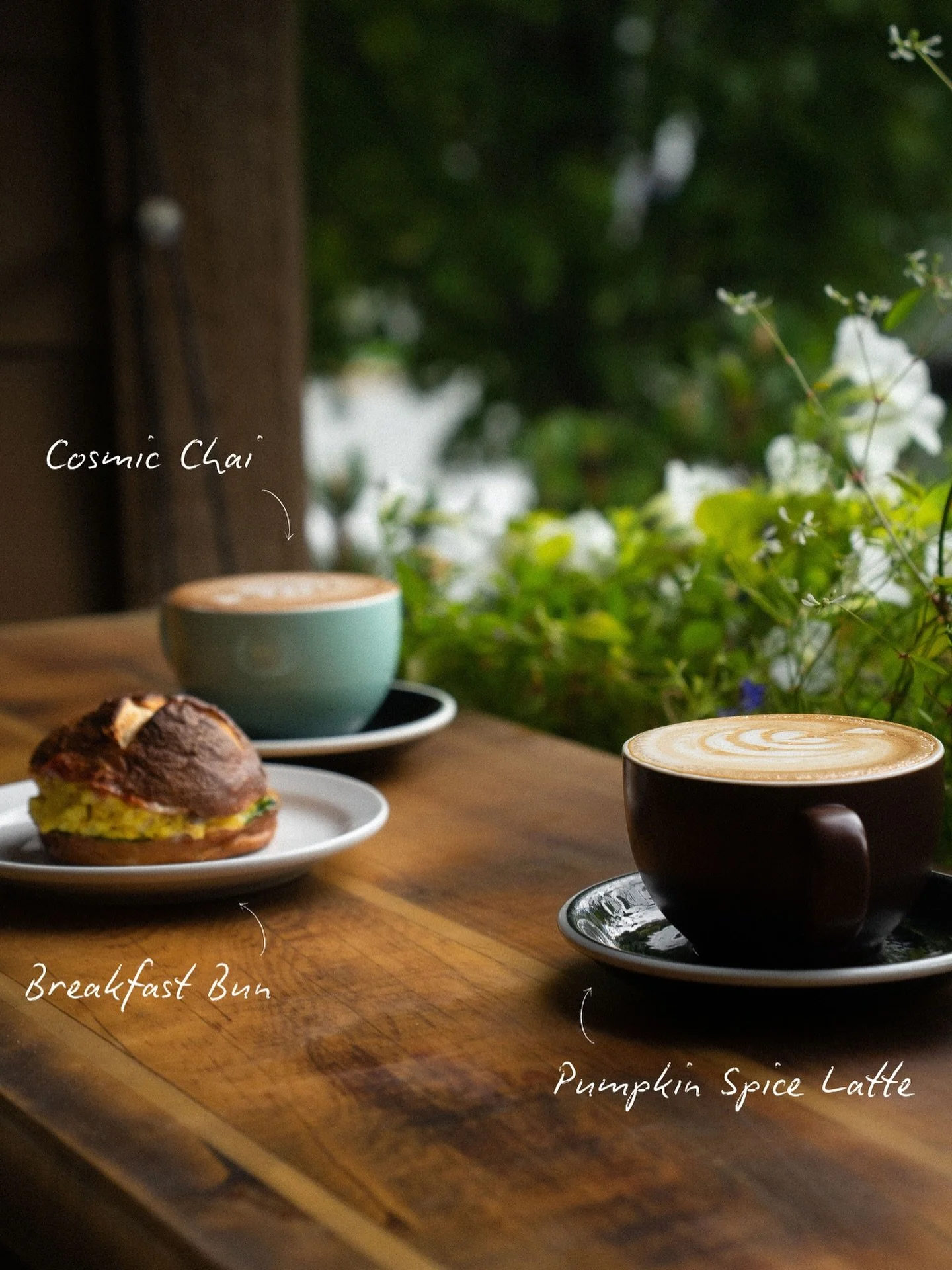 Starting the morning off well with a @mountcurriecoffee Seasonal beverage and a tasty Breakfast Bun ☕️🍂

Try their Fall Specials for a limited time: the Cosmic Chai and Pumpkin Spice Latte ✨🎃
