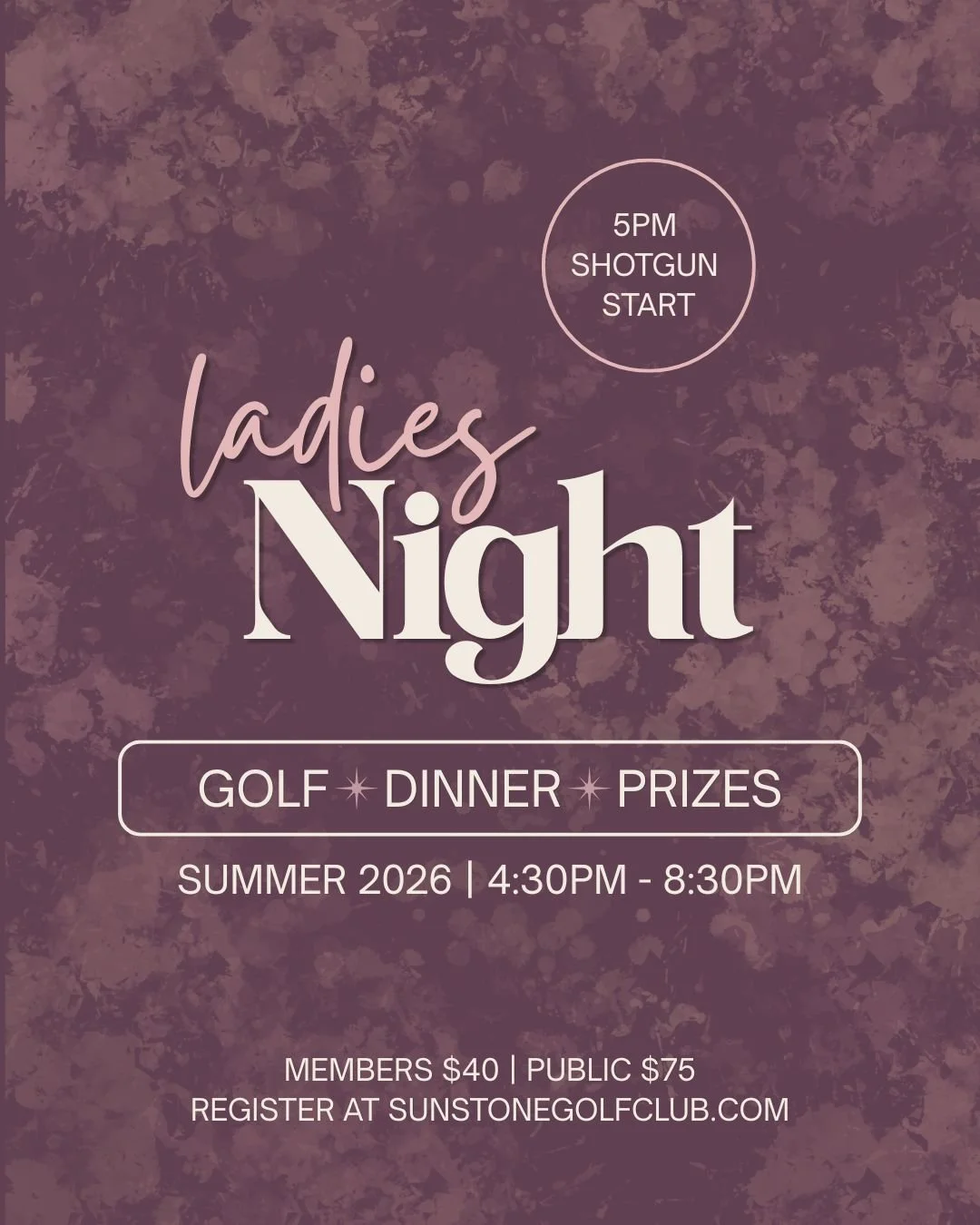 Ladies Night at Sunstone Golf Club