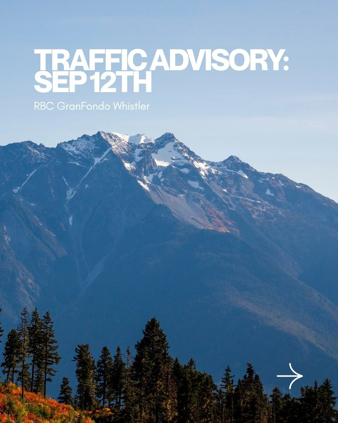 Sep 12th Traffic Advisory: RBC GranFondo Whistler

More than 5,500 cyclists are expected to ride from Vancouver to Whistler in the RBC GranFondo Whistler on Saturday, September 12, 2026. While this event does not occur in Pemberton, it will affect th
