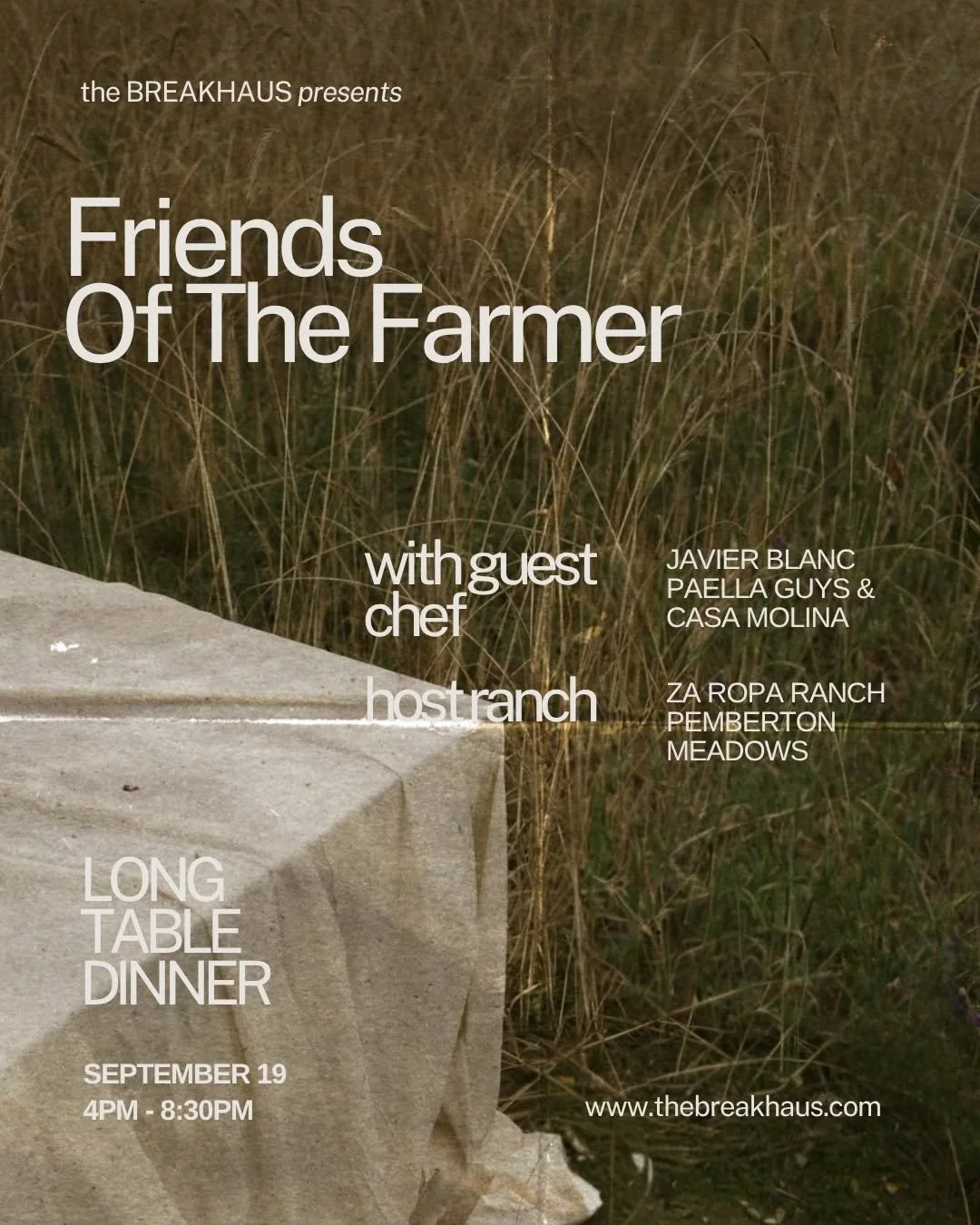 Friends of the Farmer Longtable Dinner