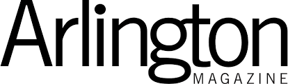 Arlington Magazine logo in black text on a white background.
