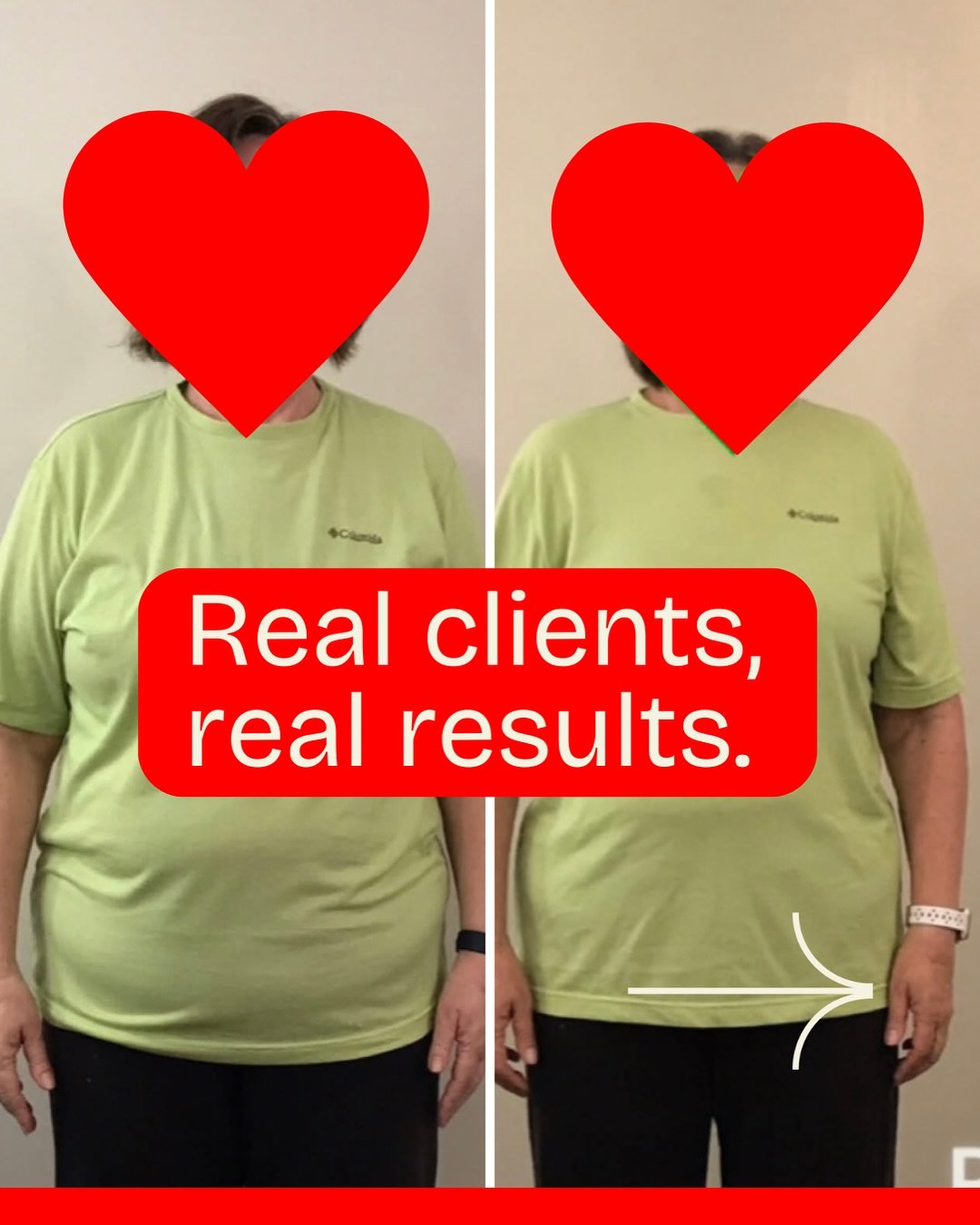 Real clients. Real results.

In just five months, this client lost almost 30 pounds and regained her strength and independence. She went from struggling to get up from the floor to doing it easily on her own.

Her cholesterol, triglycerides, and A1C 