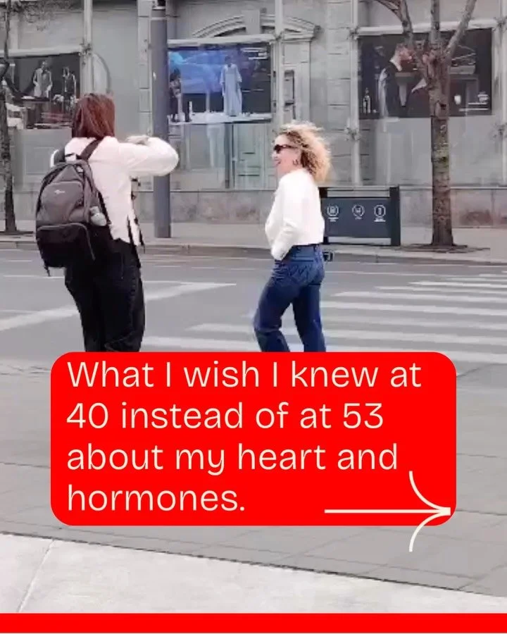 What I wish I knew at 40 instead of at 53 about my heart and hormones. Heart disease is the number one killer of women and stroke risk doubles in the 10 years after menopause. But movement can help protect you right now.

Write TRAINING in the commen