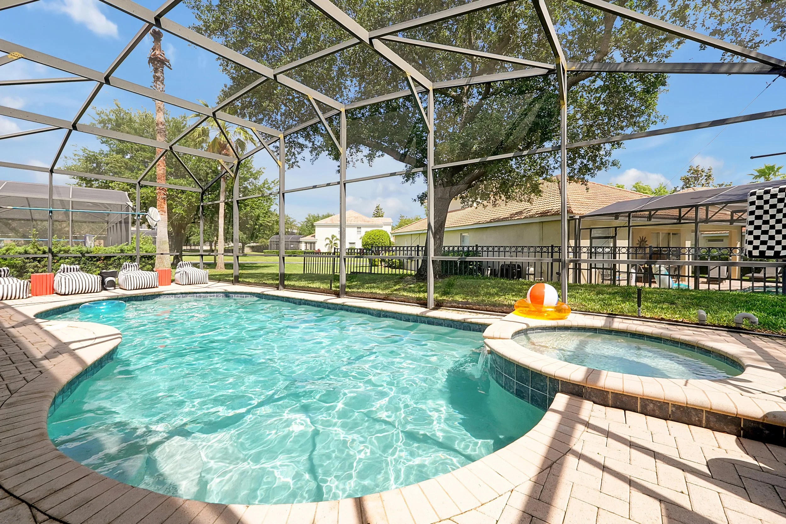 Patio + Pool — Whimsical Mouse Manor