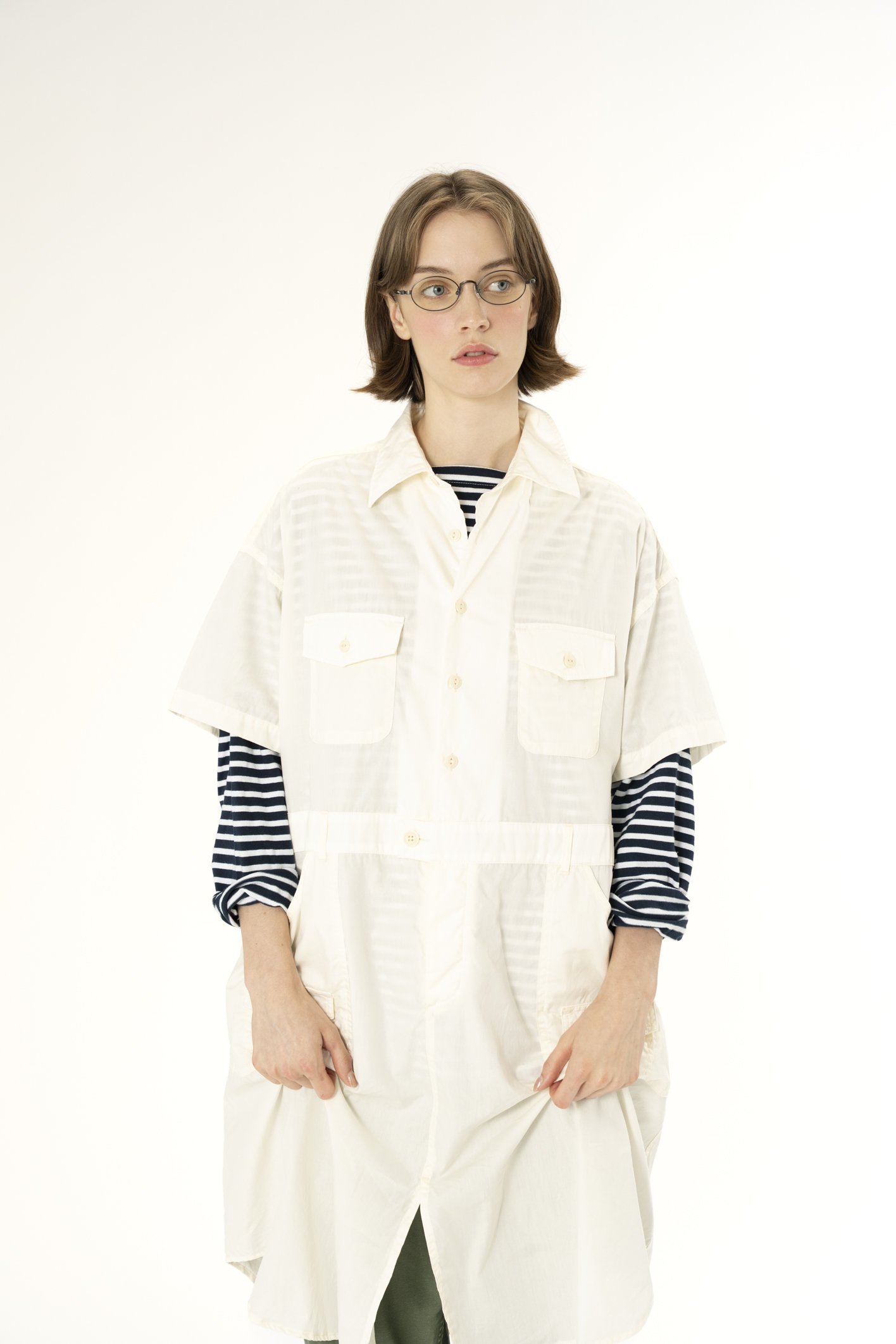  Prepared Dress  Ivory 50's Broadcloth