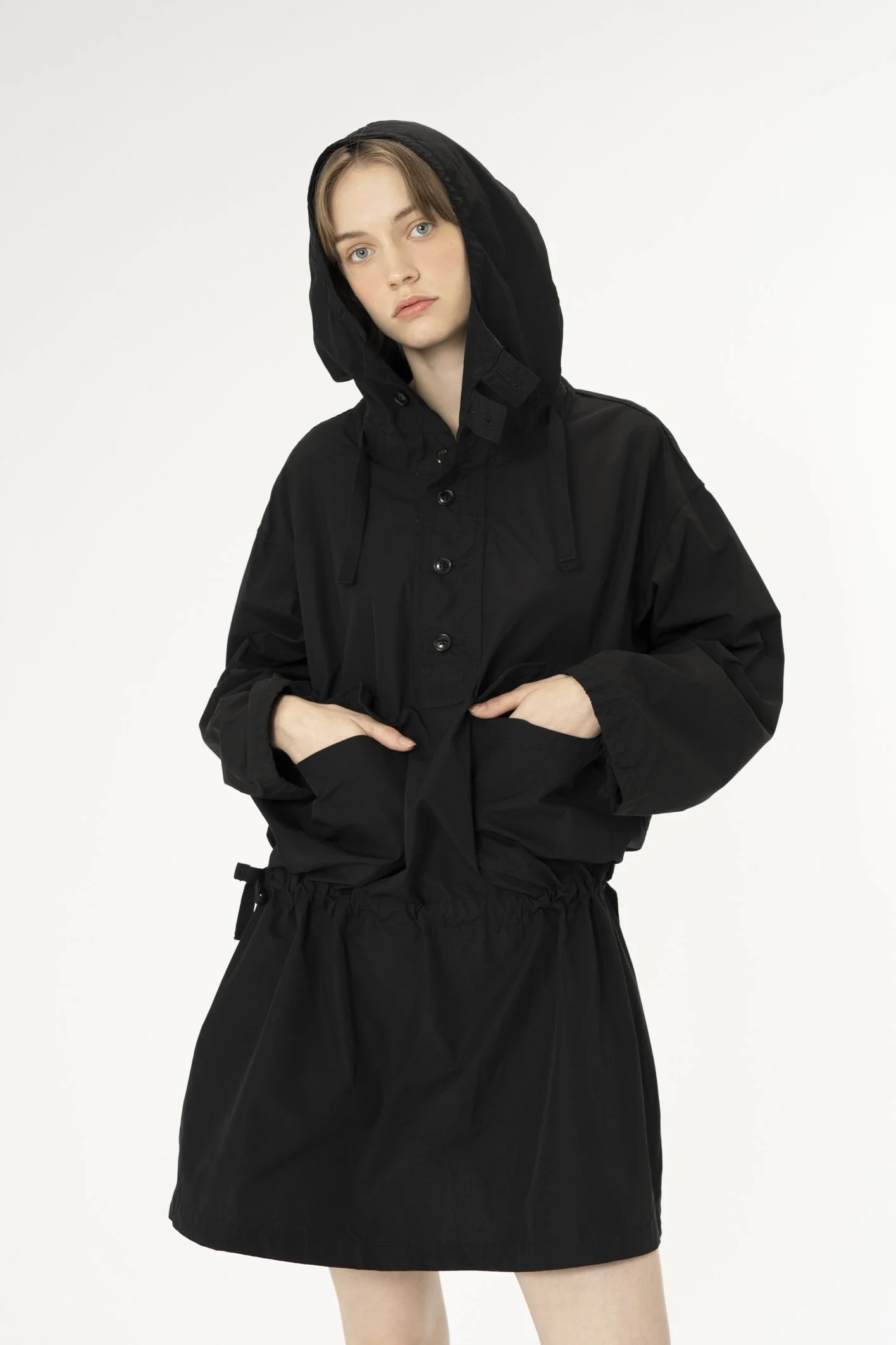  Binocular Dress  Black 100's 2Ply Broadcloth