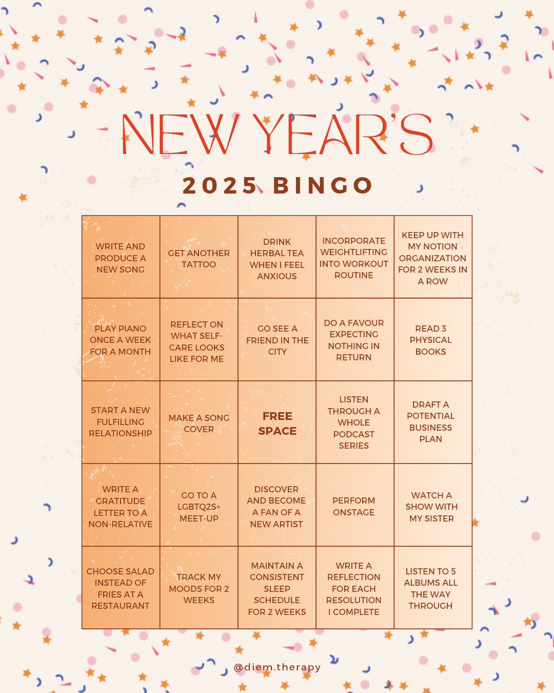 Reflecting on My 2025 Bingo Card