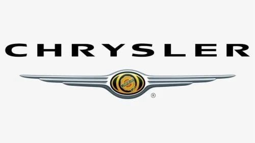 Chrysler logo with text and winged emblem