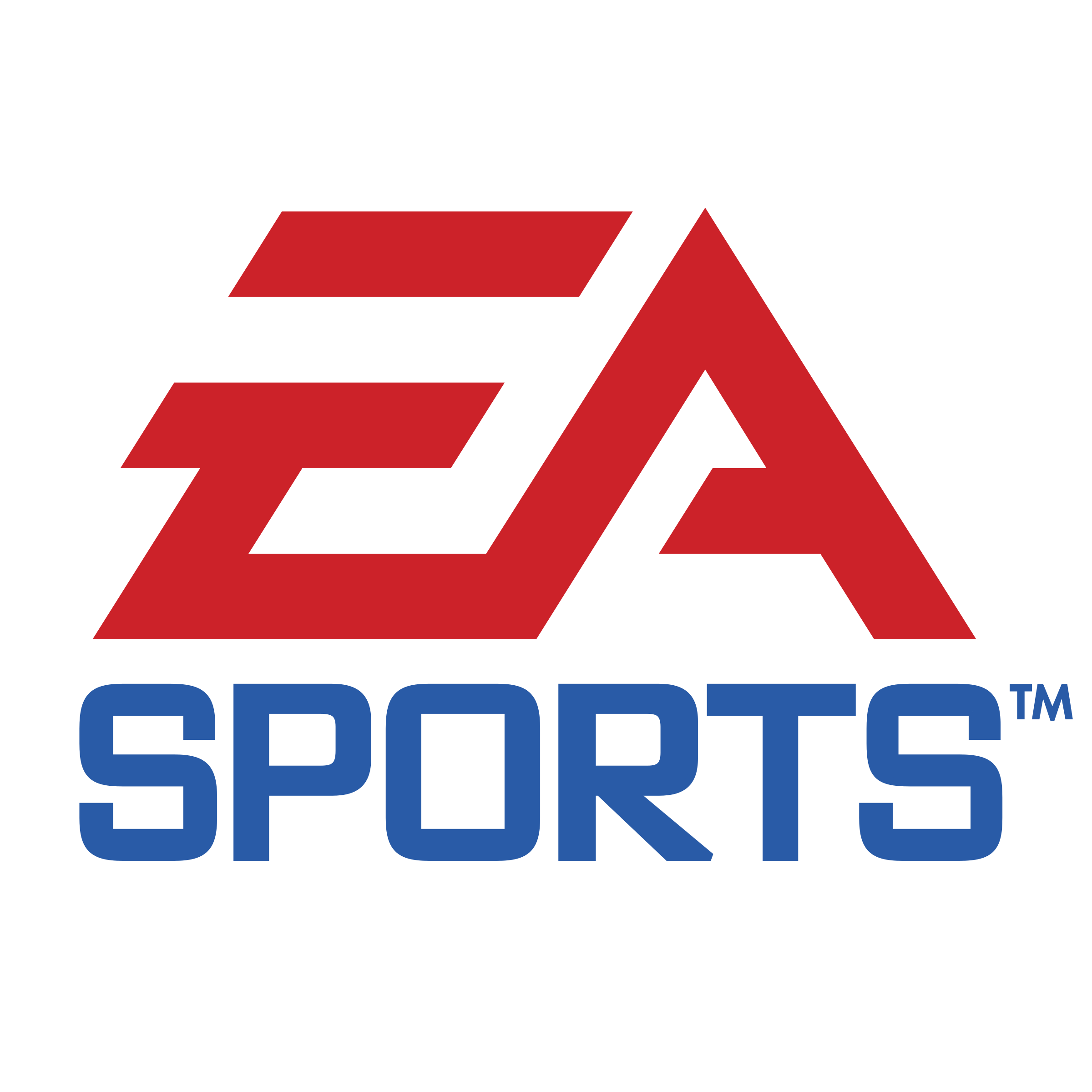 EA Sports logo with red "EA" letters and blue "Sports" text on a black background.