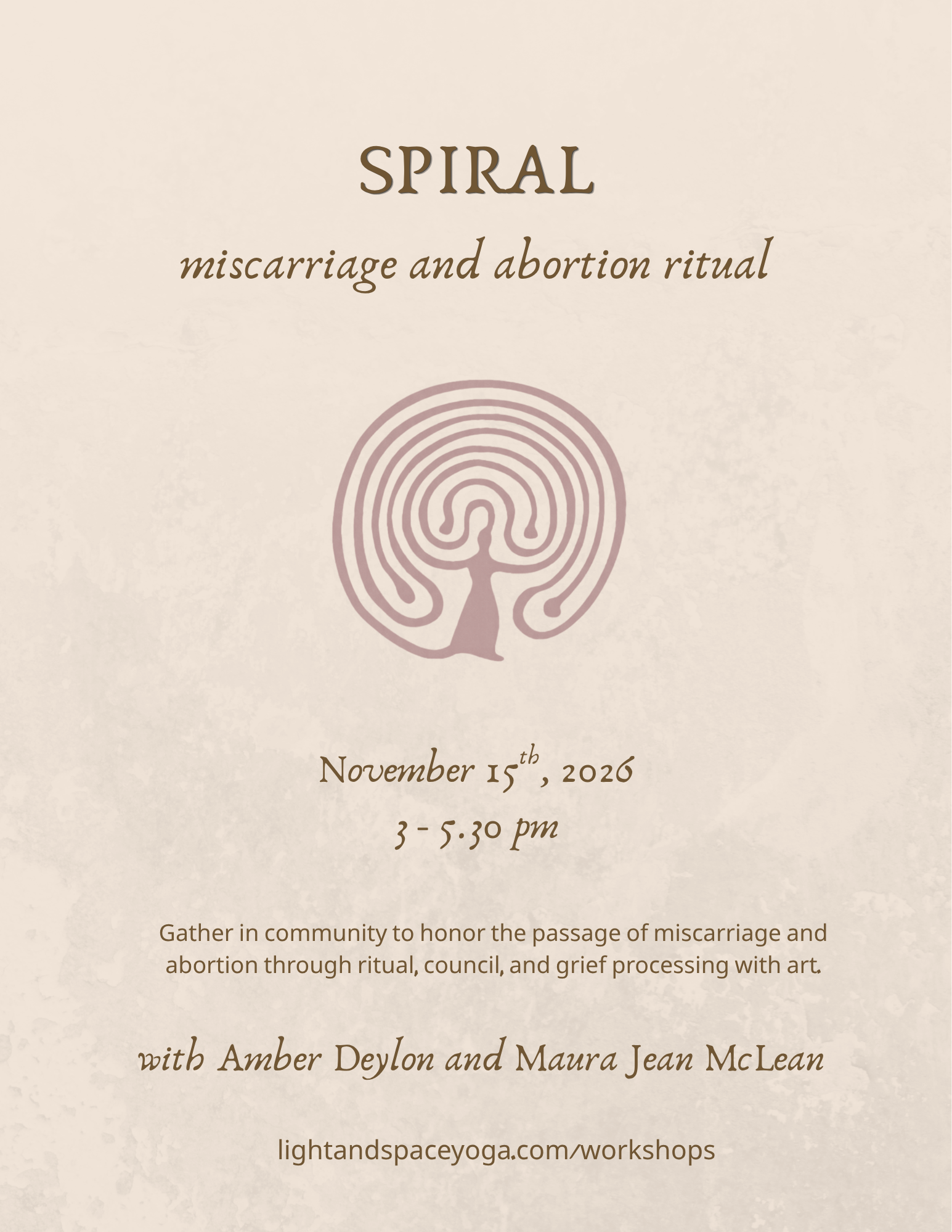 Spiral ~ Miscarriage and Abortion Ritual