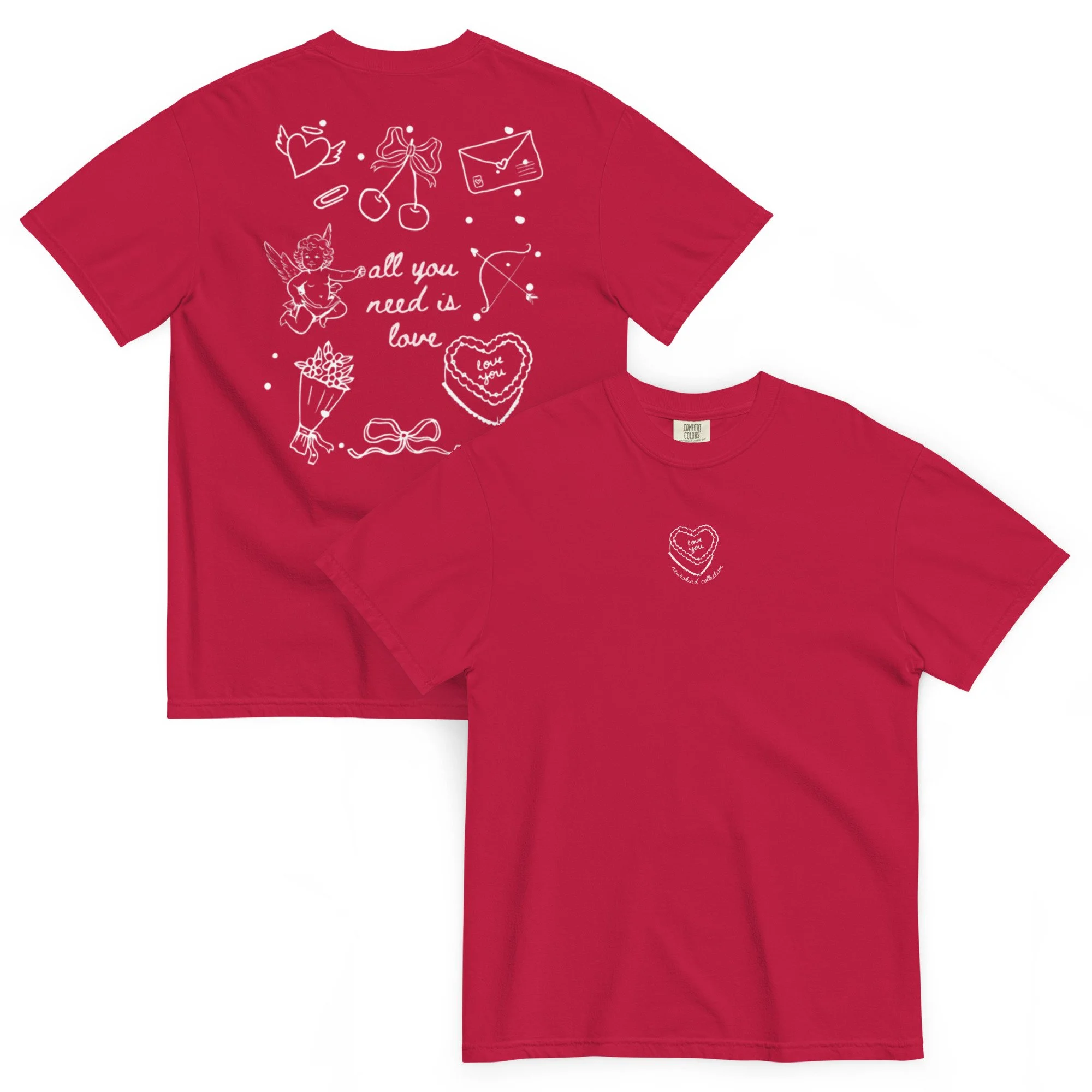 All You Need is Love White text t-shirt