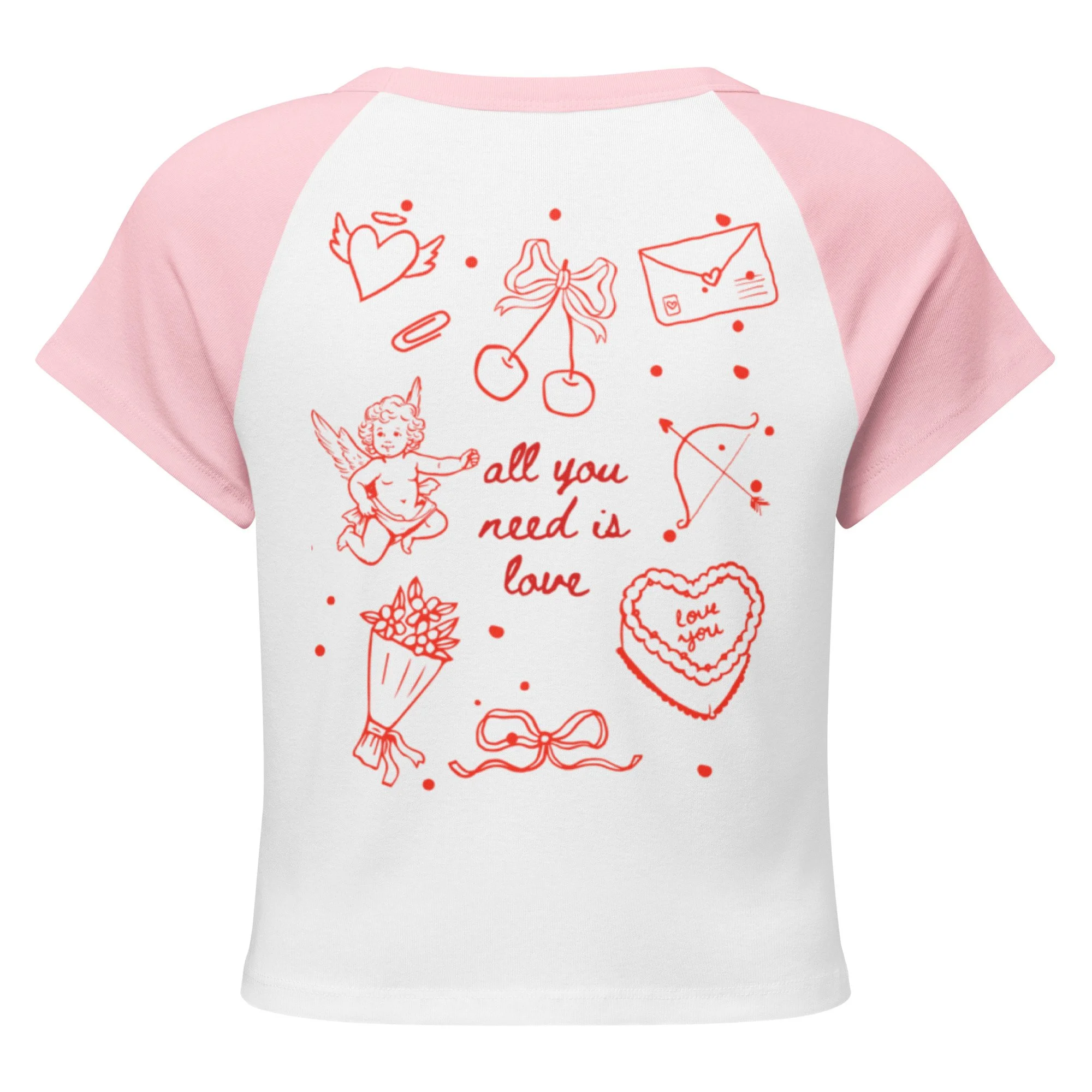 All You Need Is Love micro rib tee