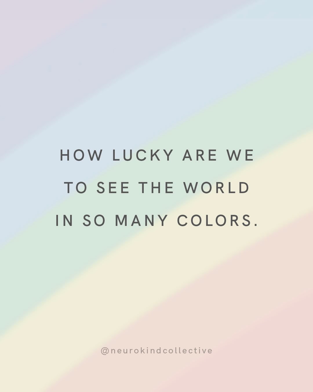 Today let&rsquo;s remind ourselves&mdash;what makes us feel lucky? ✨🌈☘️

#luckytolovedifferent #luckytohaveyou #luckytobeme #luckytodowhatido