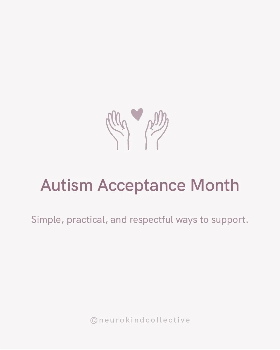 April is Autism Acceptance Month! ♾️🌈 What does Autistic support look like?
An important reminder during this month and viewing all of the content that will be posted, is that we prioritize Autistic voices&mdash; this month is dedicated to educating