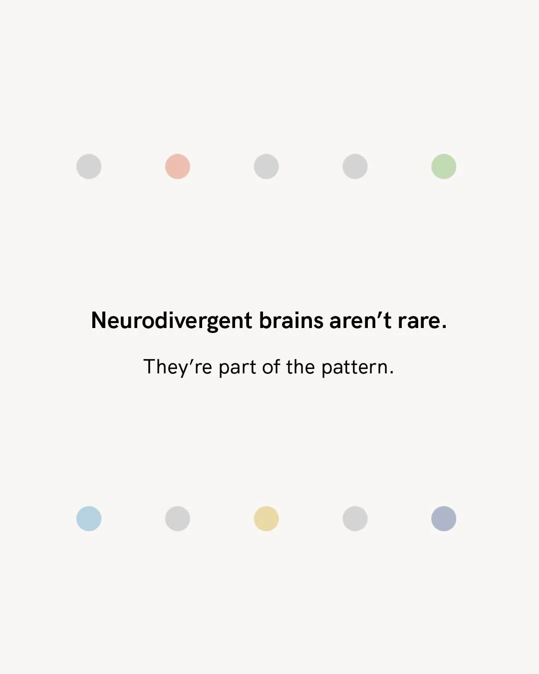 Not rare.
Not &ldquo;other.&rdquo;
Not something to fix.

Neurodiversity is part of being human.

There&rsquo;s room for every mind here. 💛
#InclusionMatters #autismacceptancemonth #autismawareness #neurodiversity #advocacy