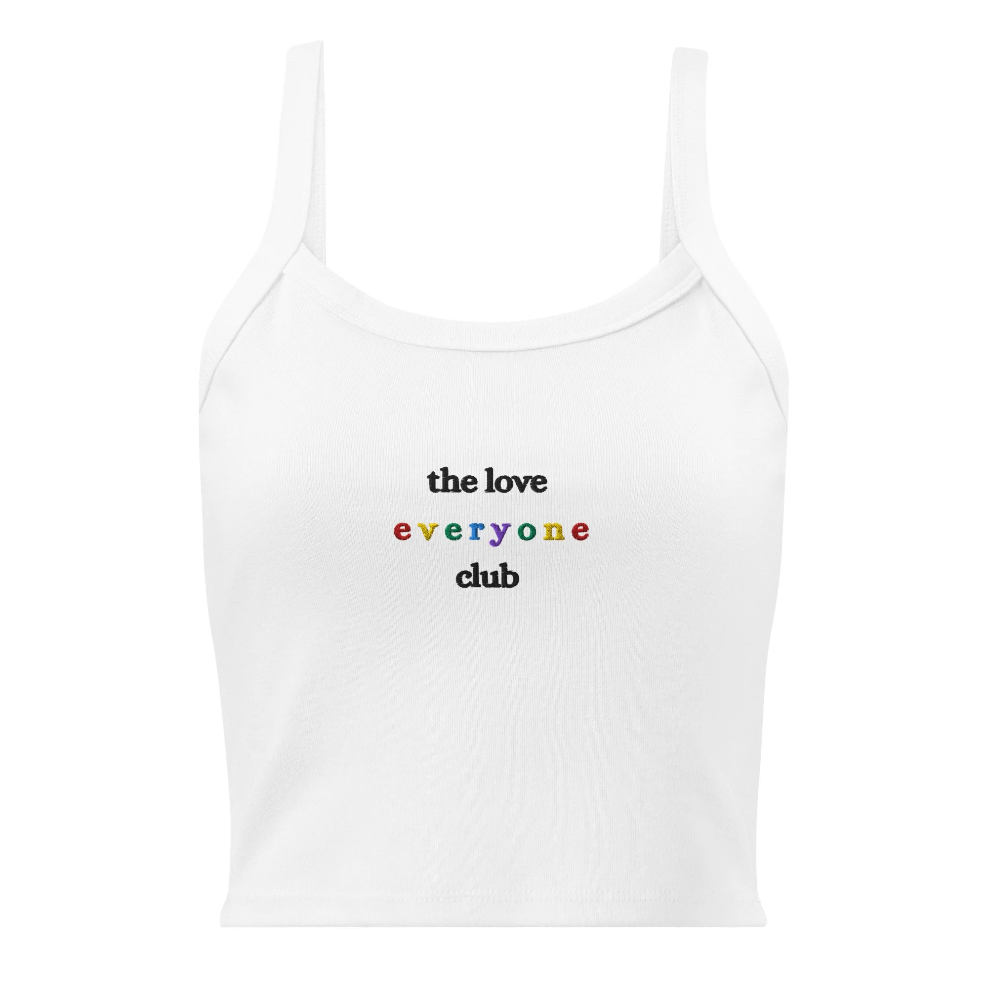 Love everyone micro-rib tank top